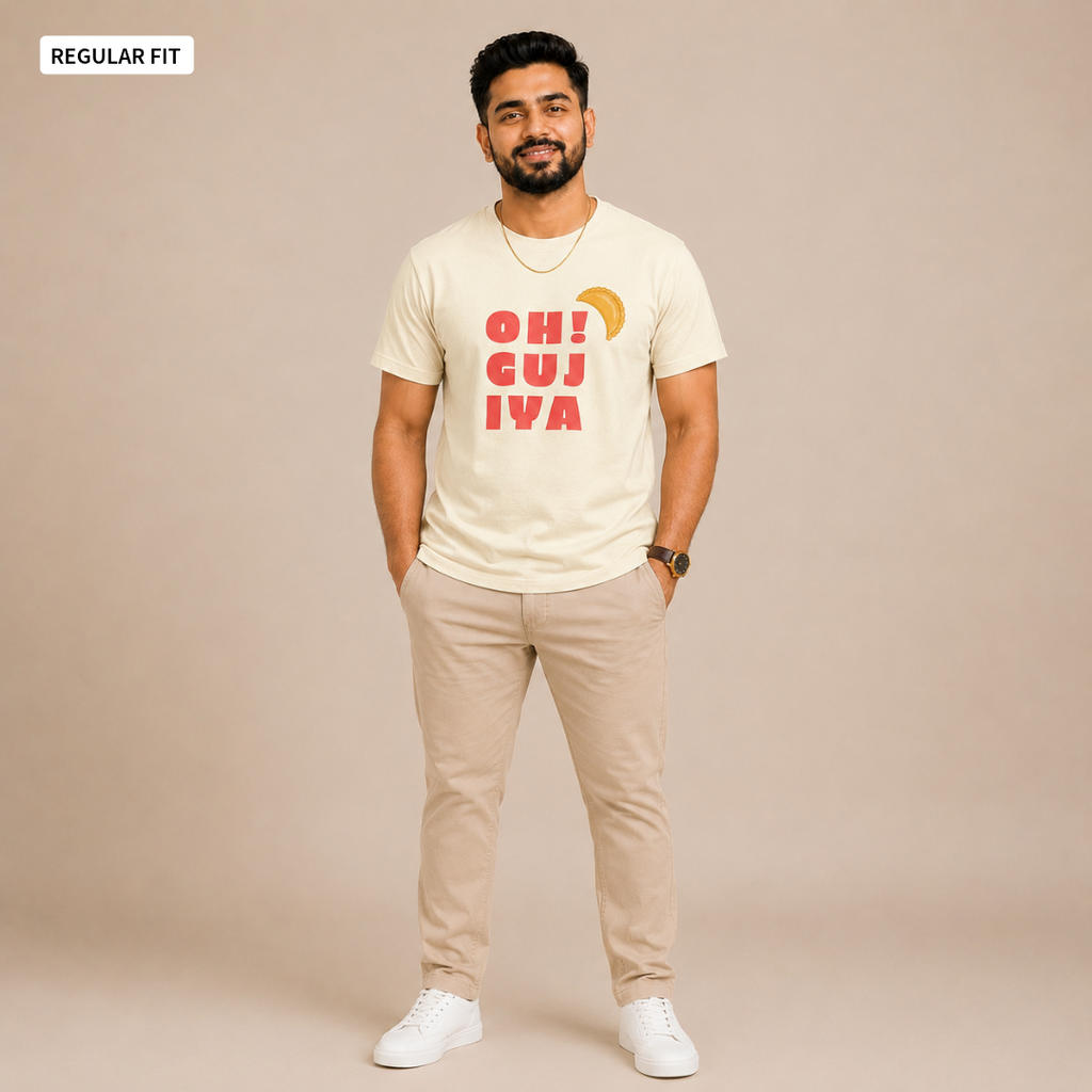 Oh! Gujiya - Round Neck Tee | Unisex Fit