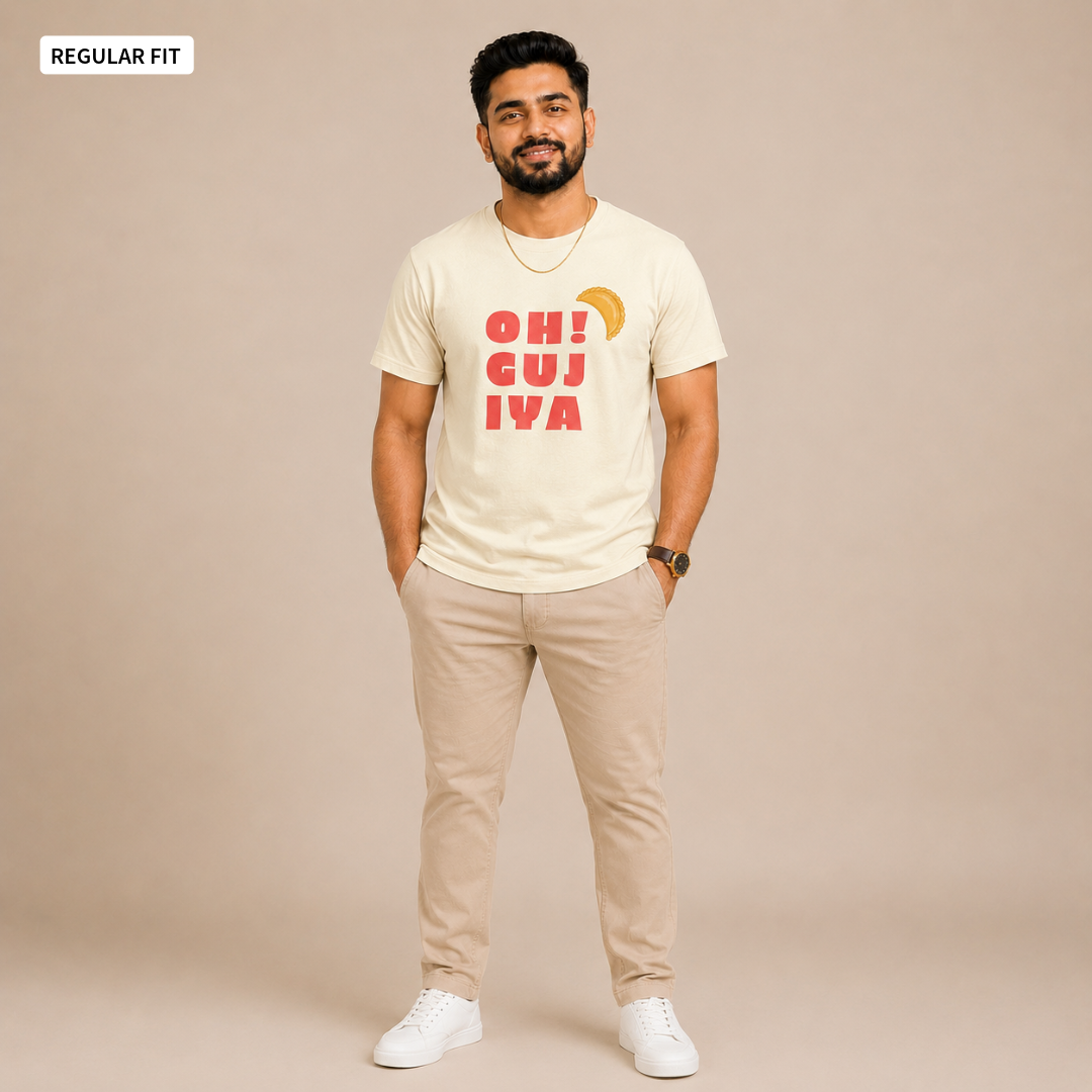 Oh! Gujiya - Round Neck Tee | Unisex Fit