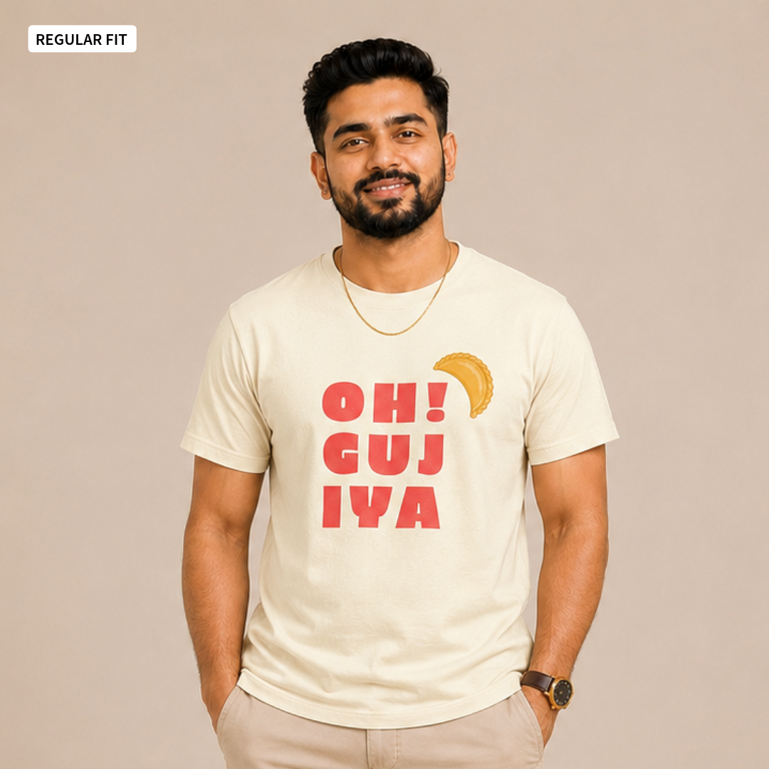 Oh! Gujiya - Round Neck Tee | Unisex Fit
