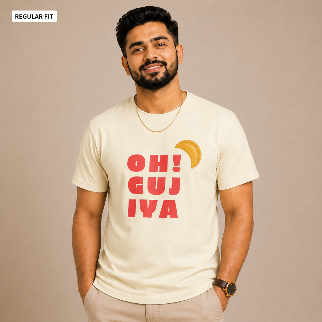 Oh! Gujiya - Round Neck Tee | Unisex Fit
