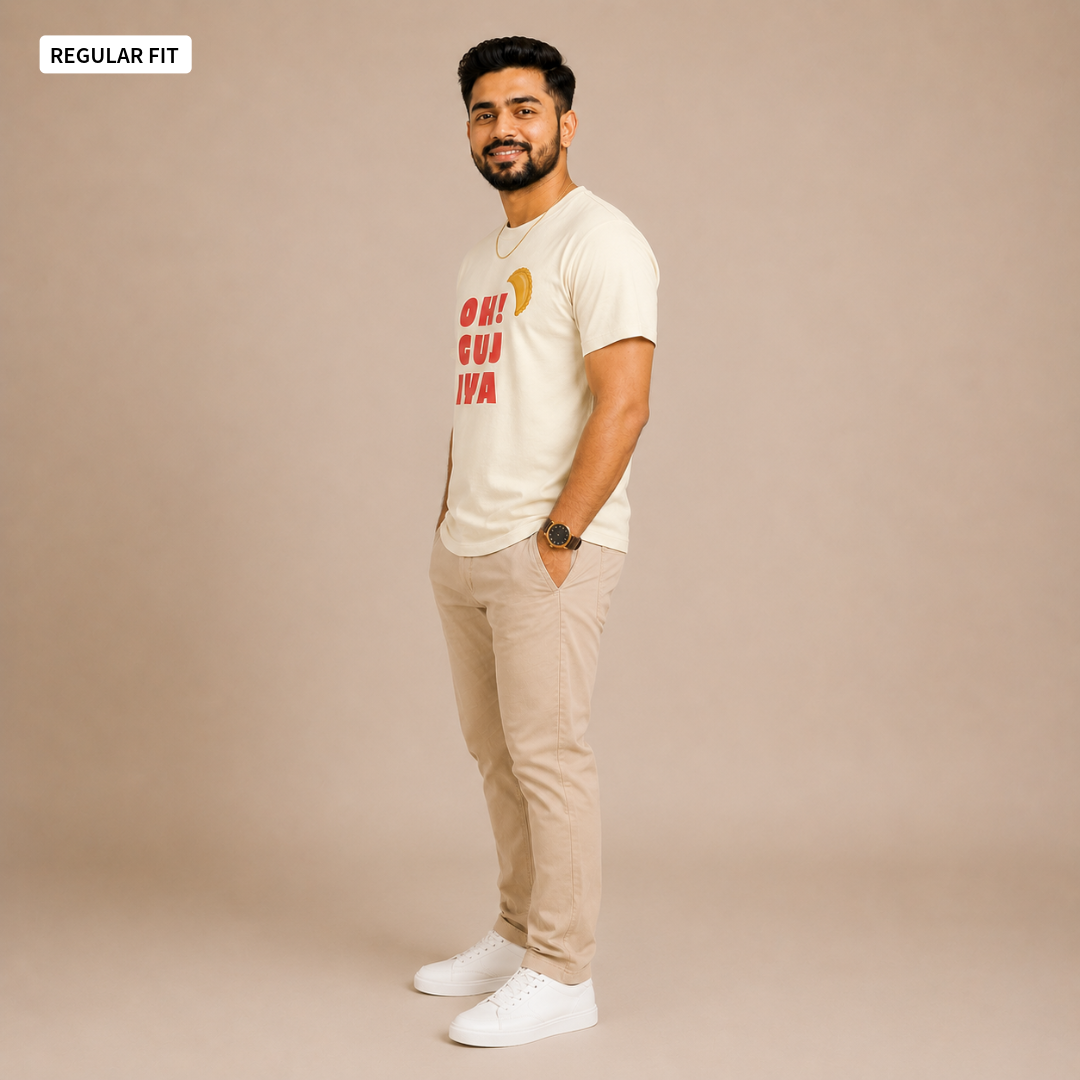Oh! Gujiya - Round Neck Tee | Unisex Fit