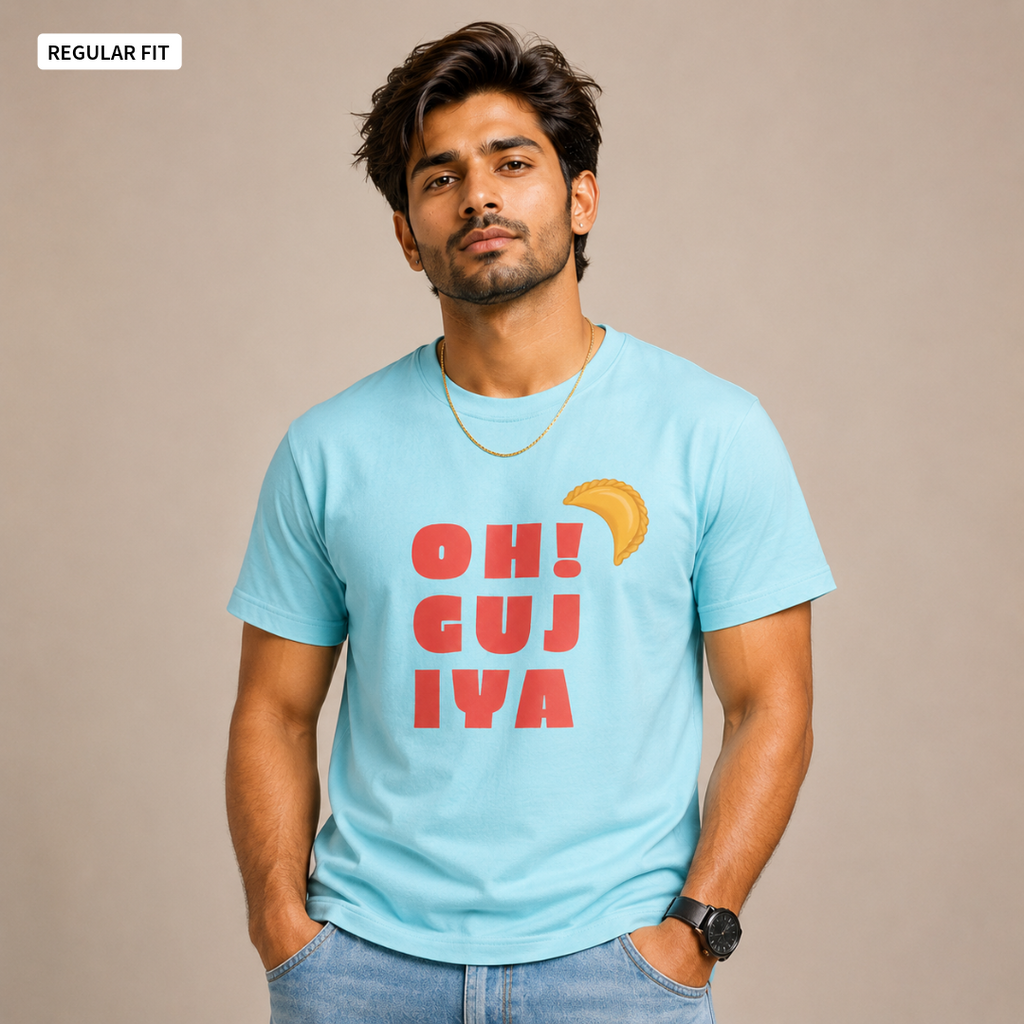 Oh! Gujiya - Round Neck Tee | Unisex Fit