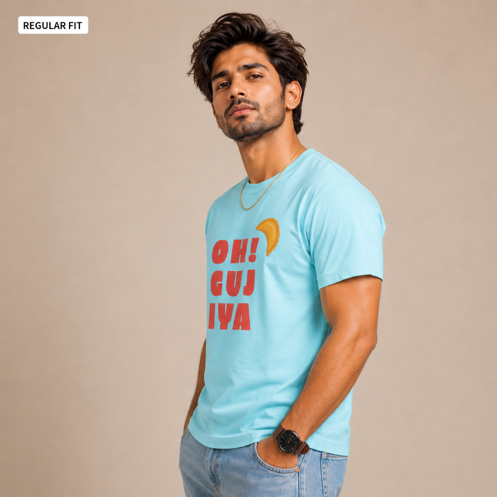 Oh! Gujiya - Round Neck Tee | Unisex Fit