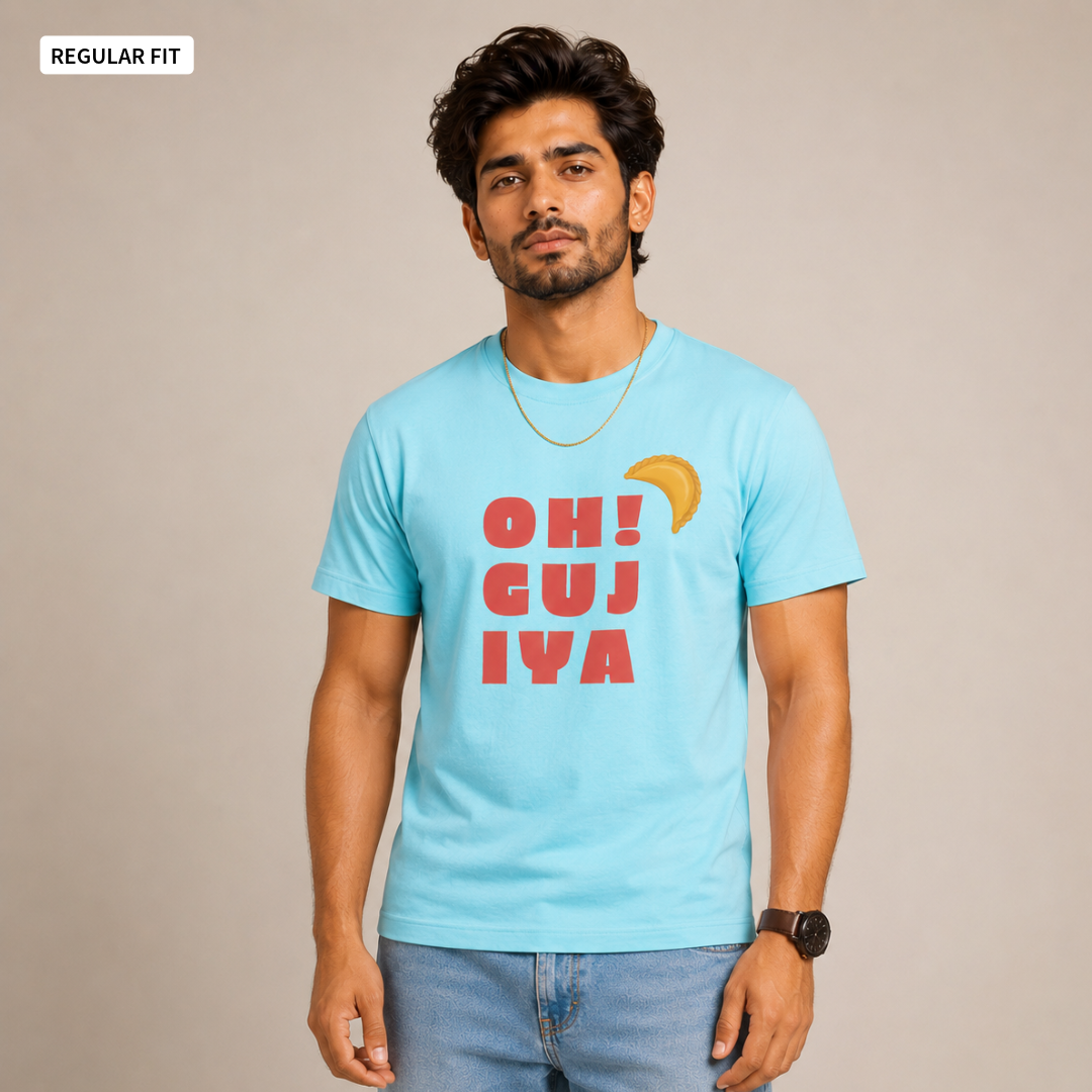 Oh! Gujiya - Round Neck Tee | Unisex Fit