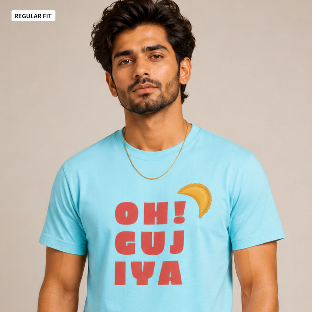 Oh! Gujiya - Round Neck Tee | Unisex Fit