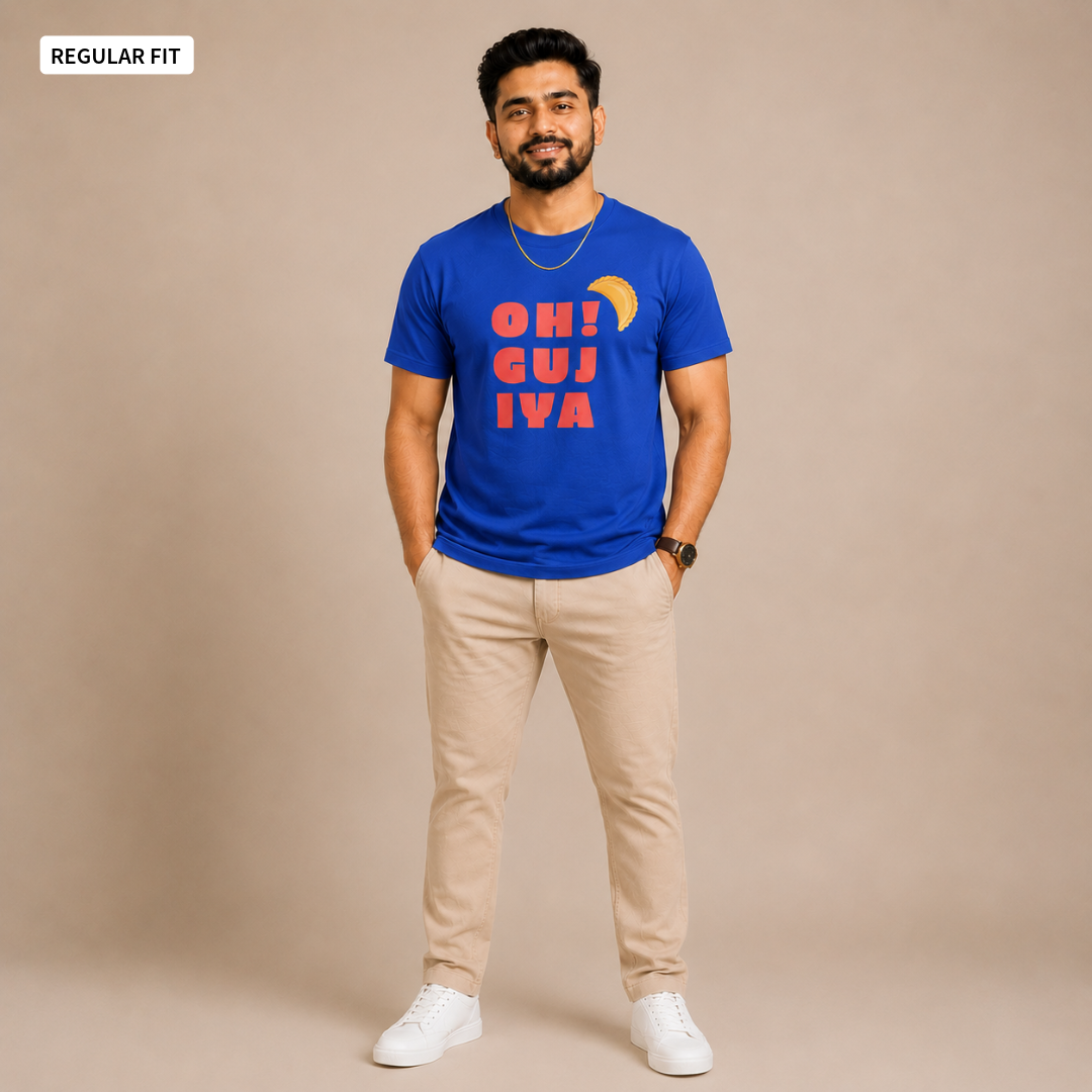 Oh! Gujiya - Round Neck Tee | Unisex Fit