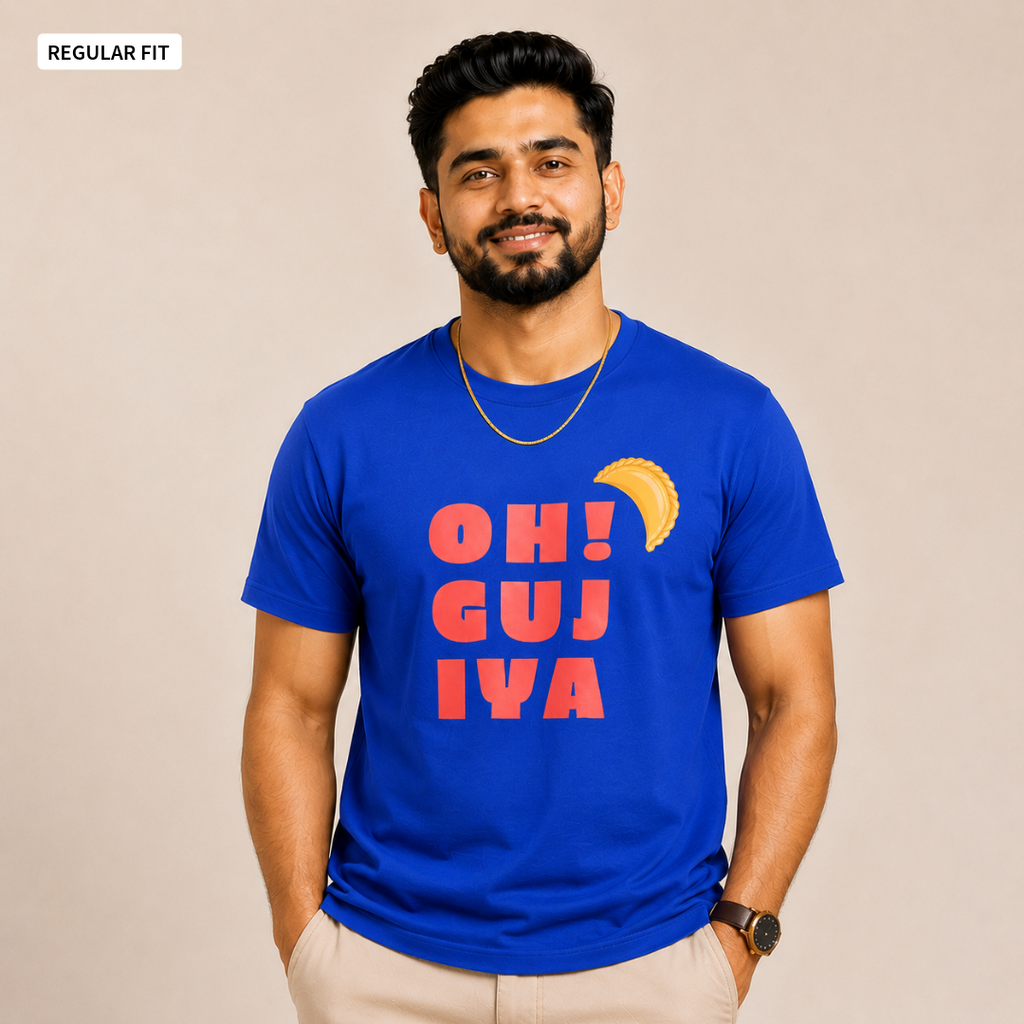 Oh! Gujiya - Round Neck Tee | Unisex Fit