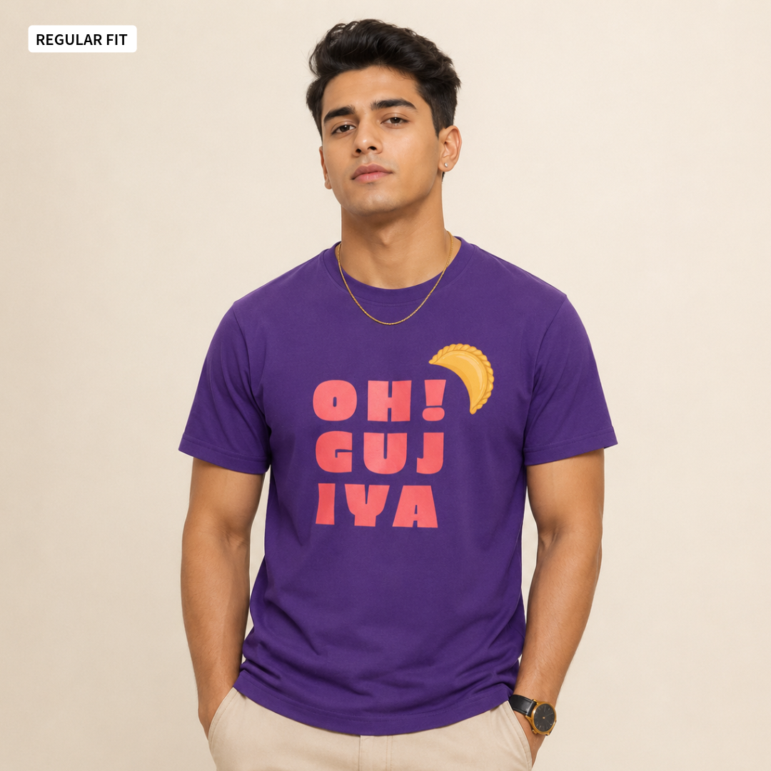 Oh! Gujiya - Round Neck Tee | Unisex Fit