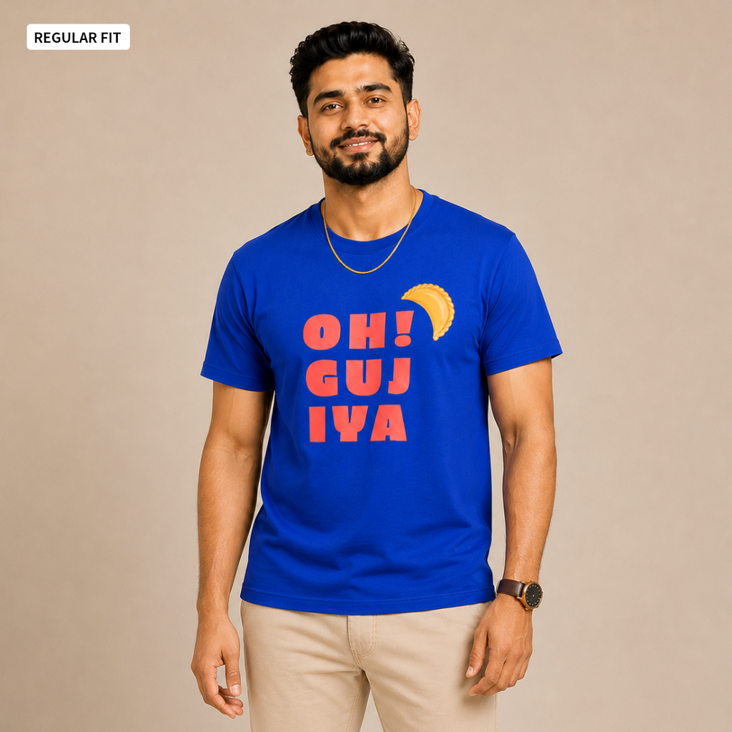 Oh! Gujiya - Round Neck Tee | Unisex Fit