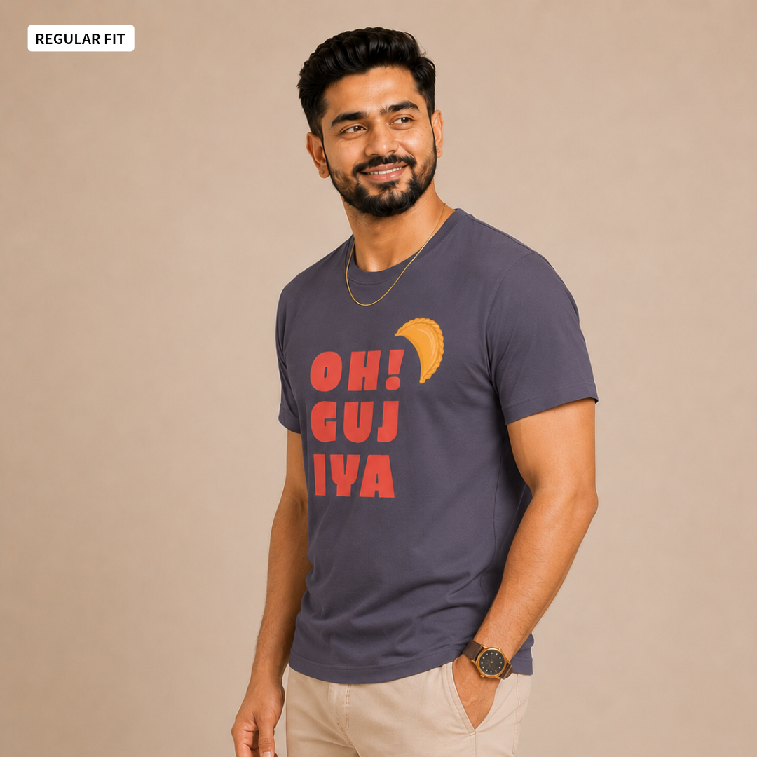 Oh! Gujiya - Round Neck Tee | Unisex Fit