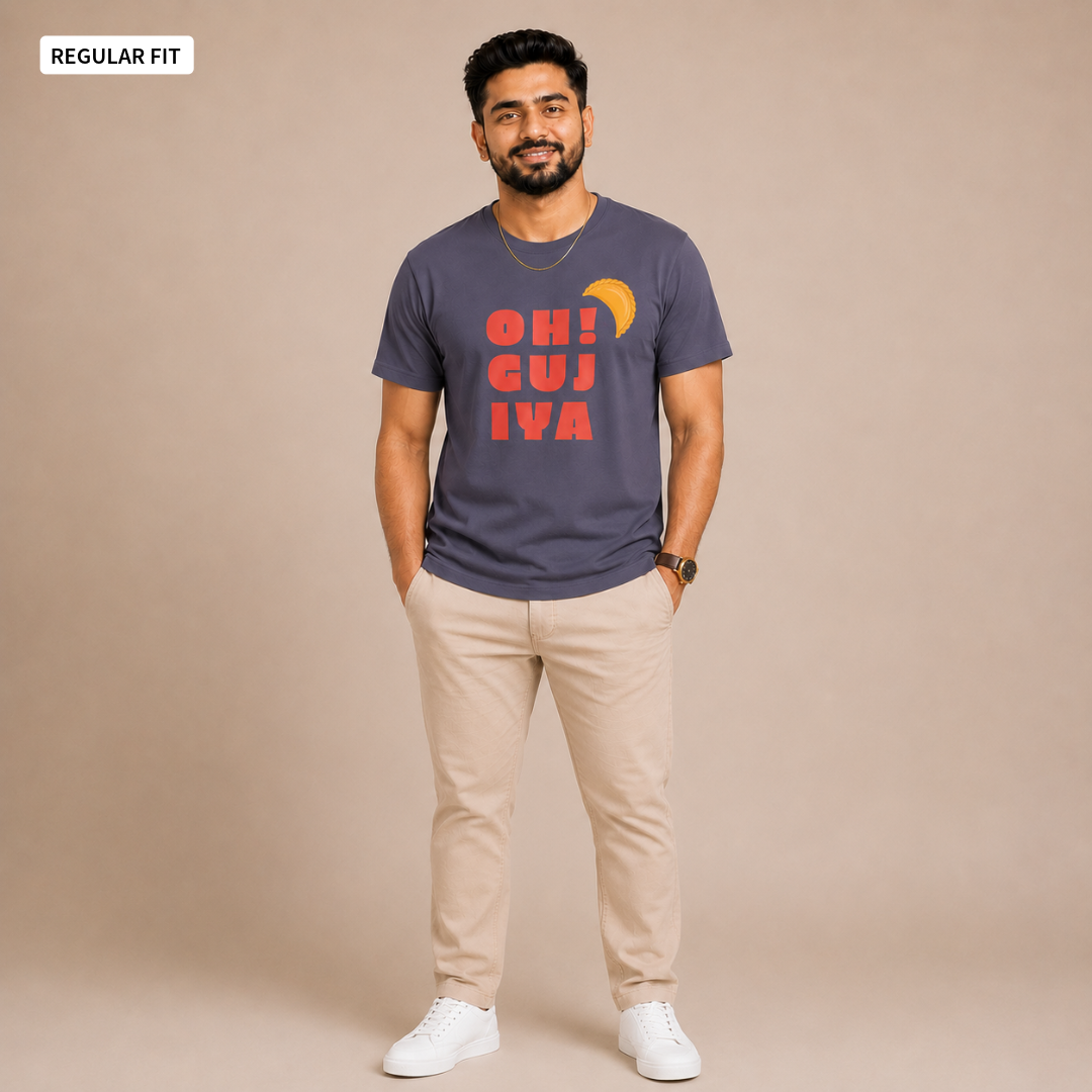 Oh! Gujiya - Round Neck Tee | Unisex Fit