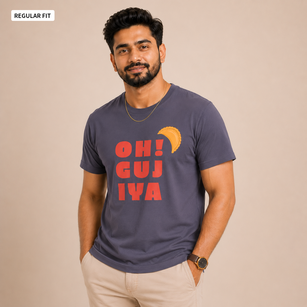 Oh! Gujiya - Round Neck Tee | Unisex Fit