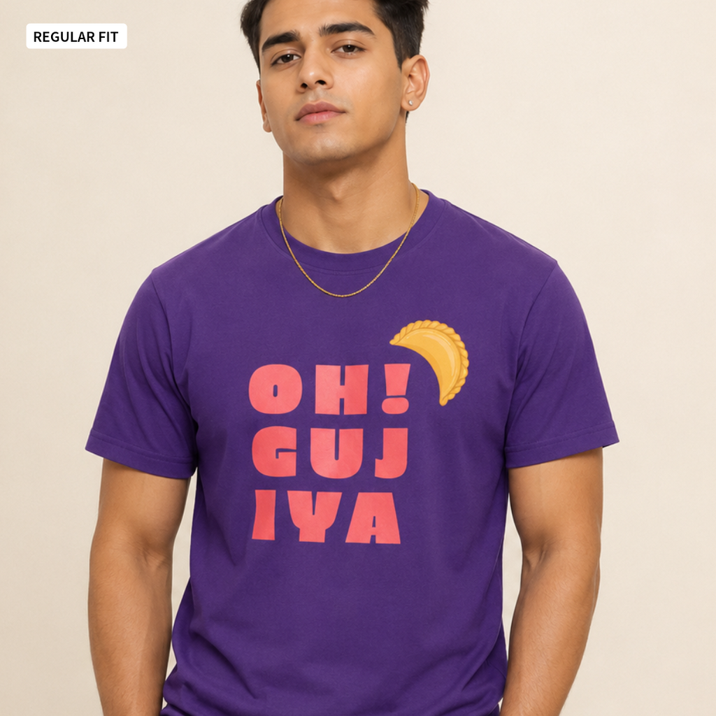 Oh! Gujiya - Round Neck Tee | Unisex Fit