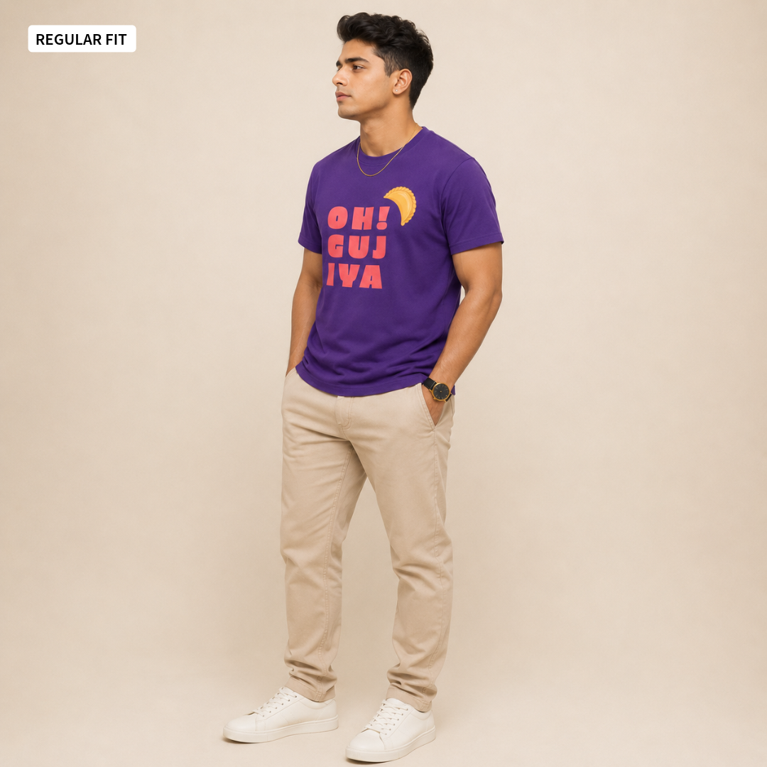 Oh! Gujiya - Round Neck Tee | Unisex Fit