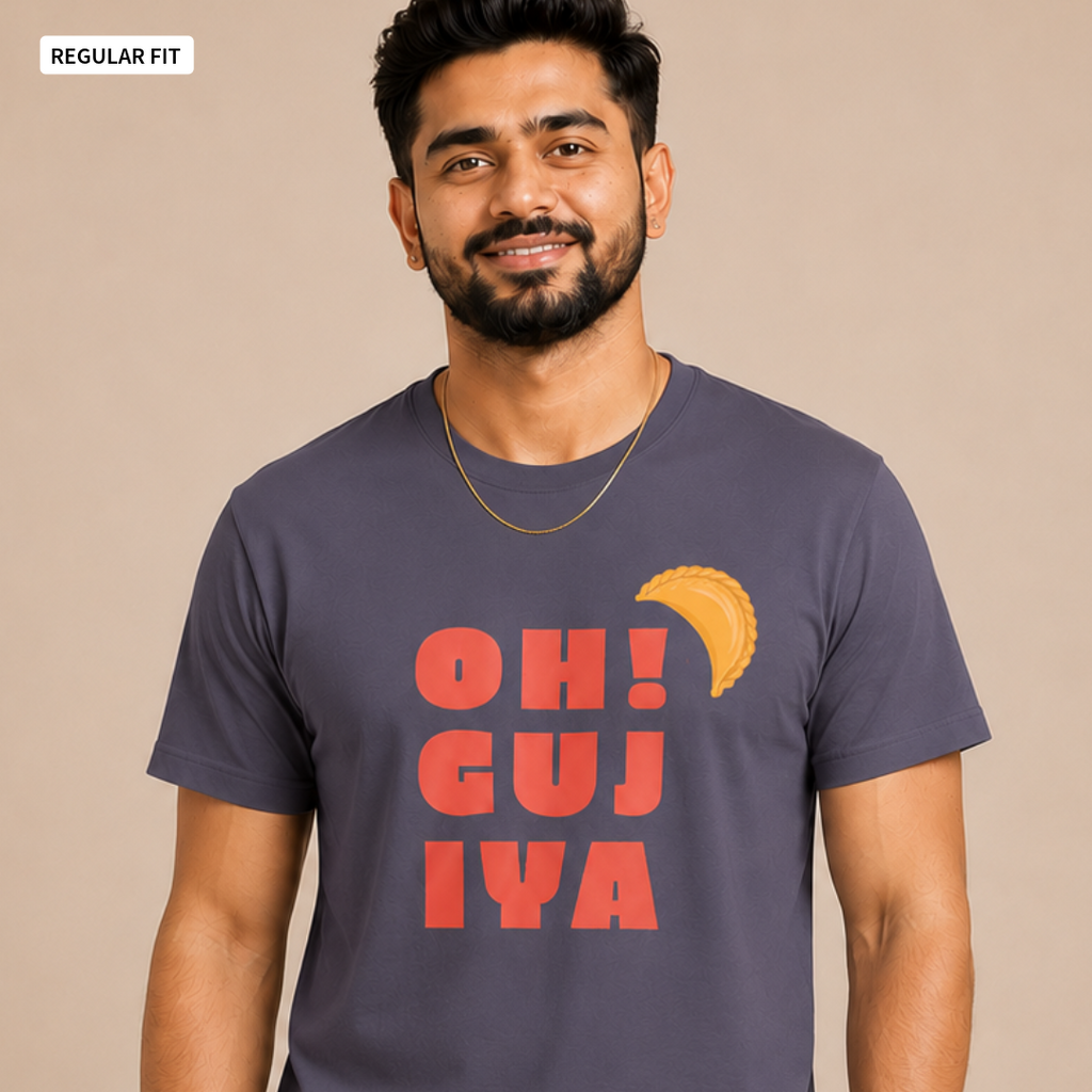 Oh! Gujiya - Round Neck Tee | Unisex Fit