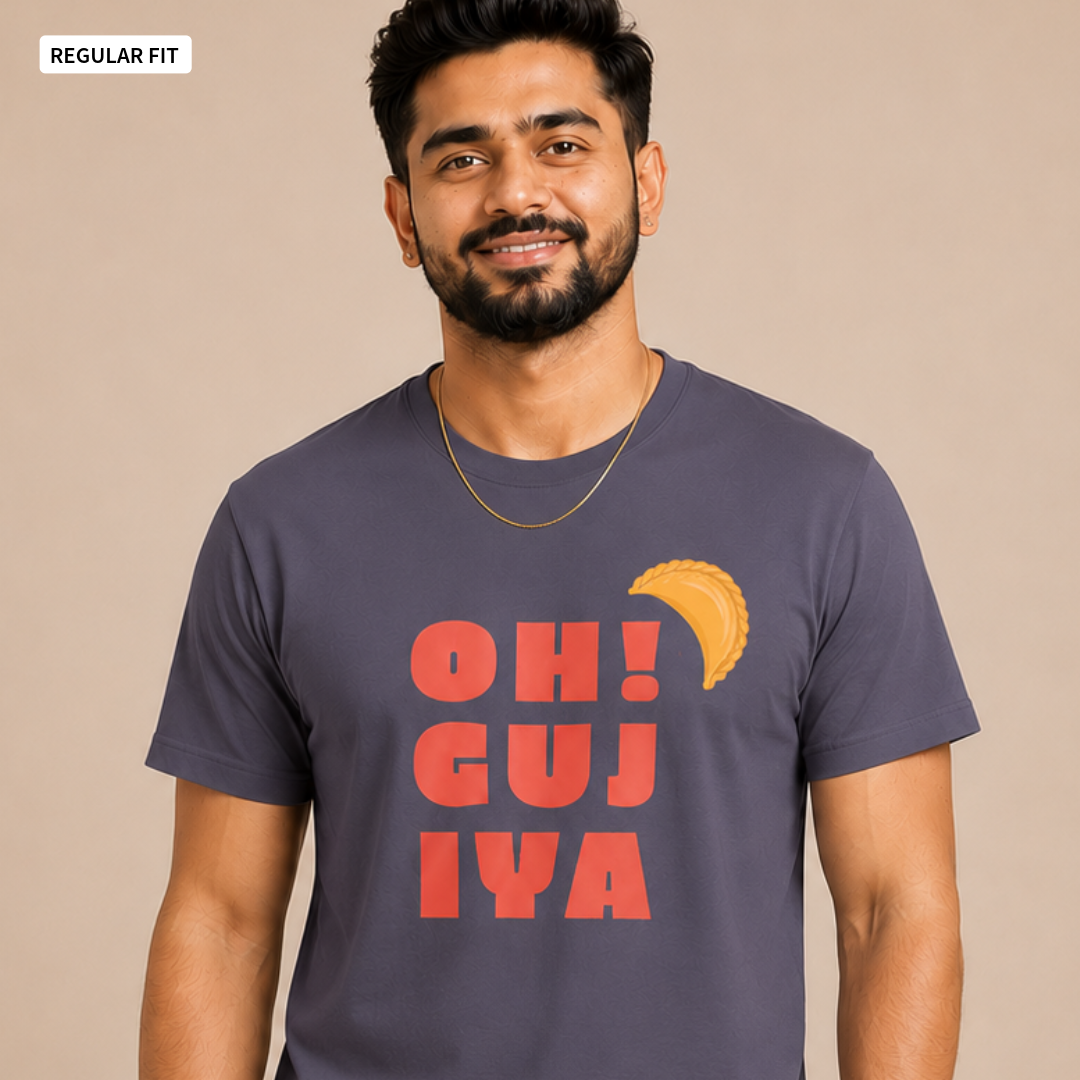 Oh! Gujiya - Round Neck Tee | Unisex Fit