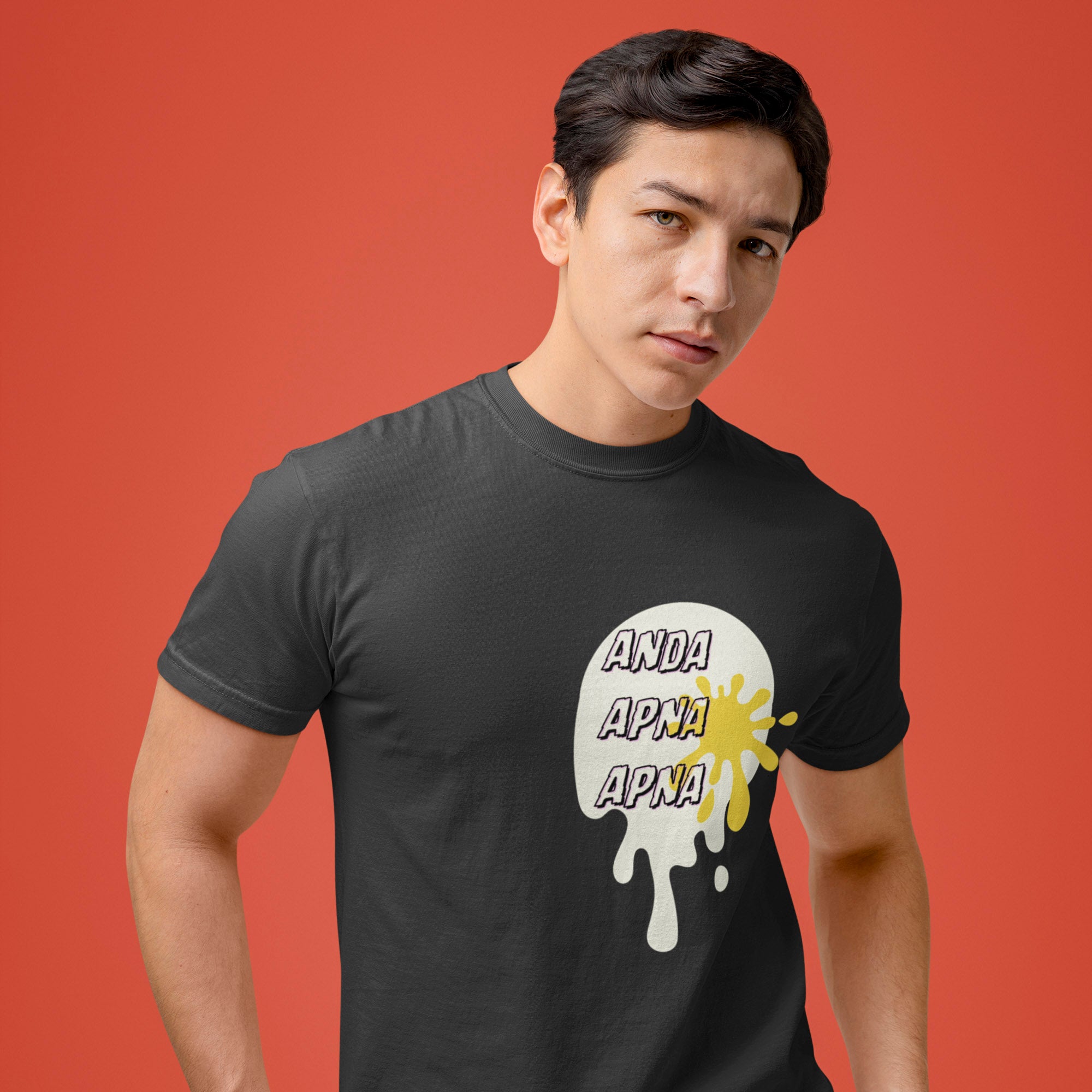Anda Apna Apna -  Round Neck Tee | Unisex Fit