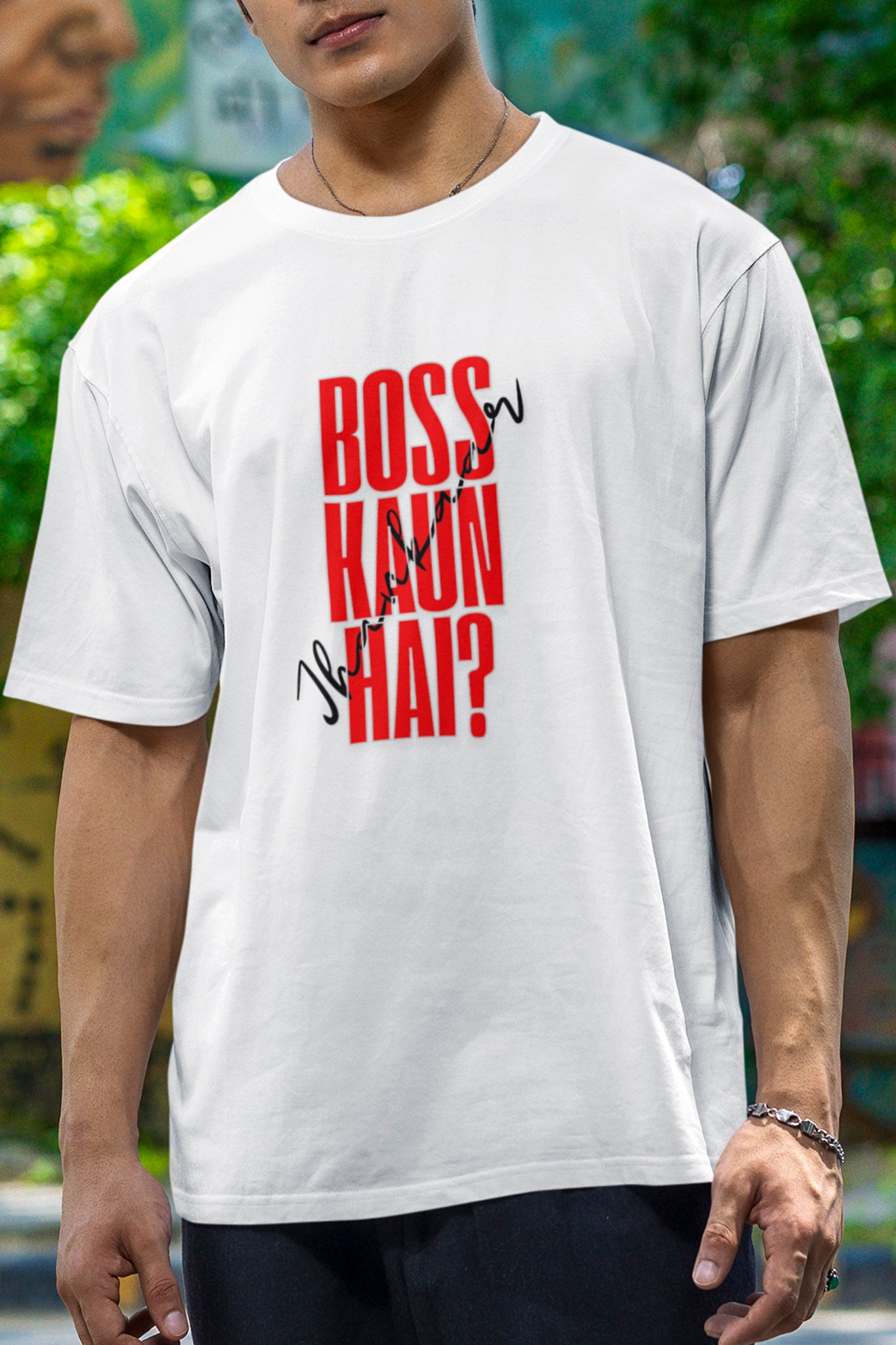 Boss Kaun Hai? - Oversized Tee | Unisex Fit