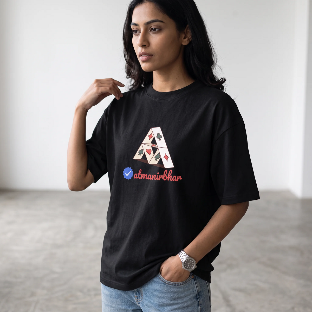 Atmanirbhar - Oversized Tee | Unisex Fit