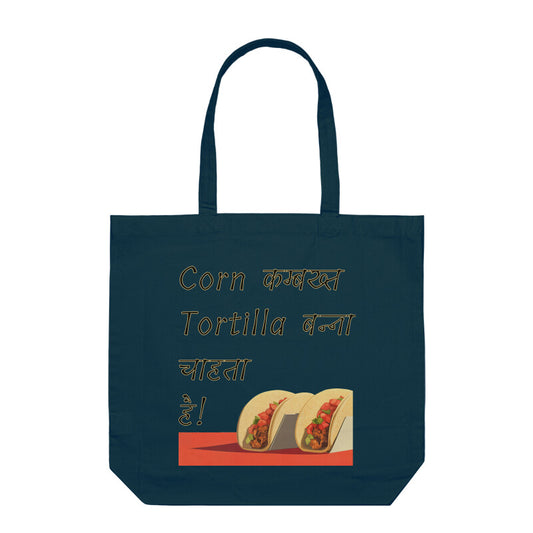 Tortilla - Tote Bag Navy Blue Without Zipper