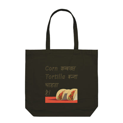 Tortilla - Tote Bag Black With Zipper