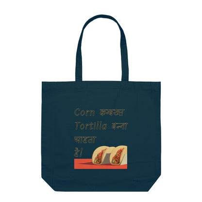 Tortilla - Tote Bag Navy Blue With Zipper