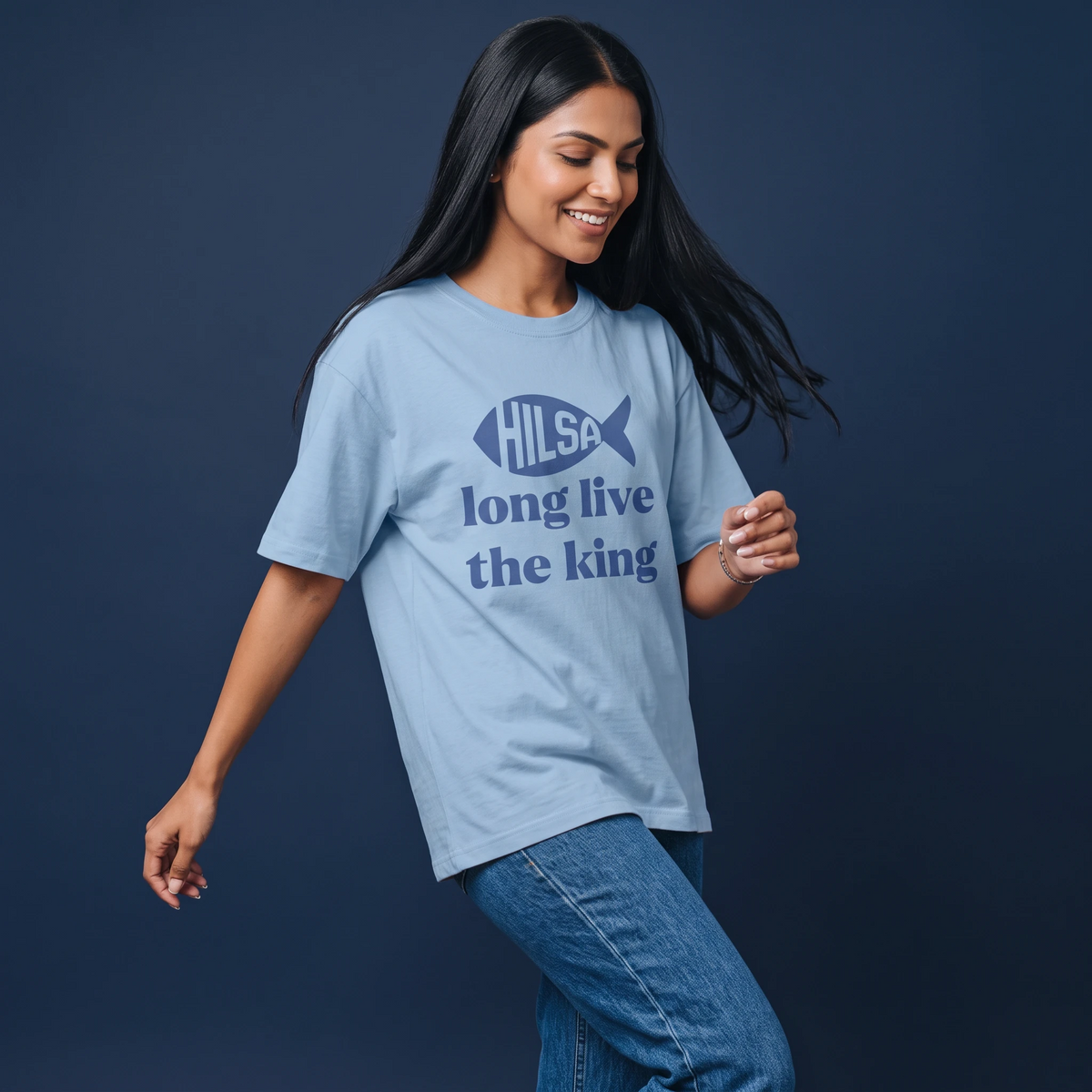 Long Live King Hilsa - Oversized Tee | Unisex Fit
