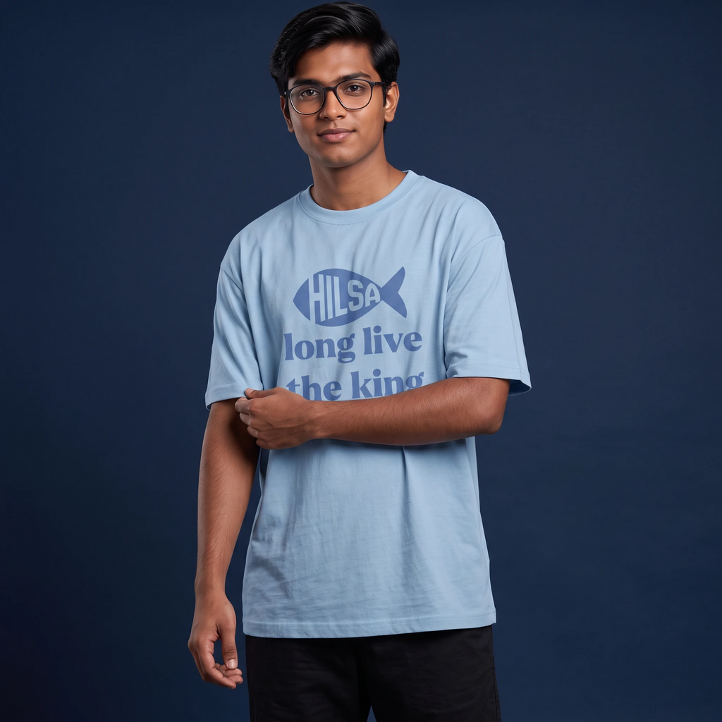 Long Live King Hilsa - Oversized Tee | Unisex Fit