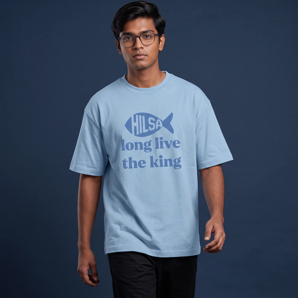 Long Live King Hilsa - Oversized Tee | Unisex Fit