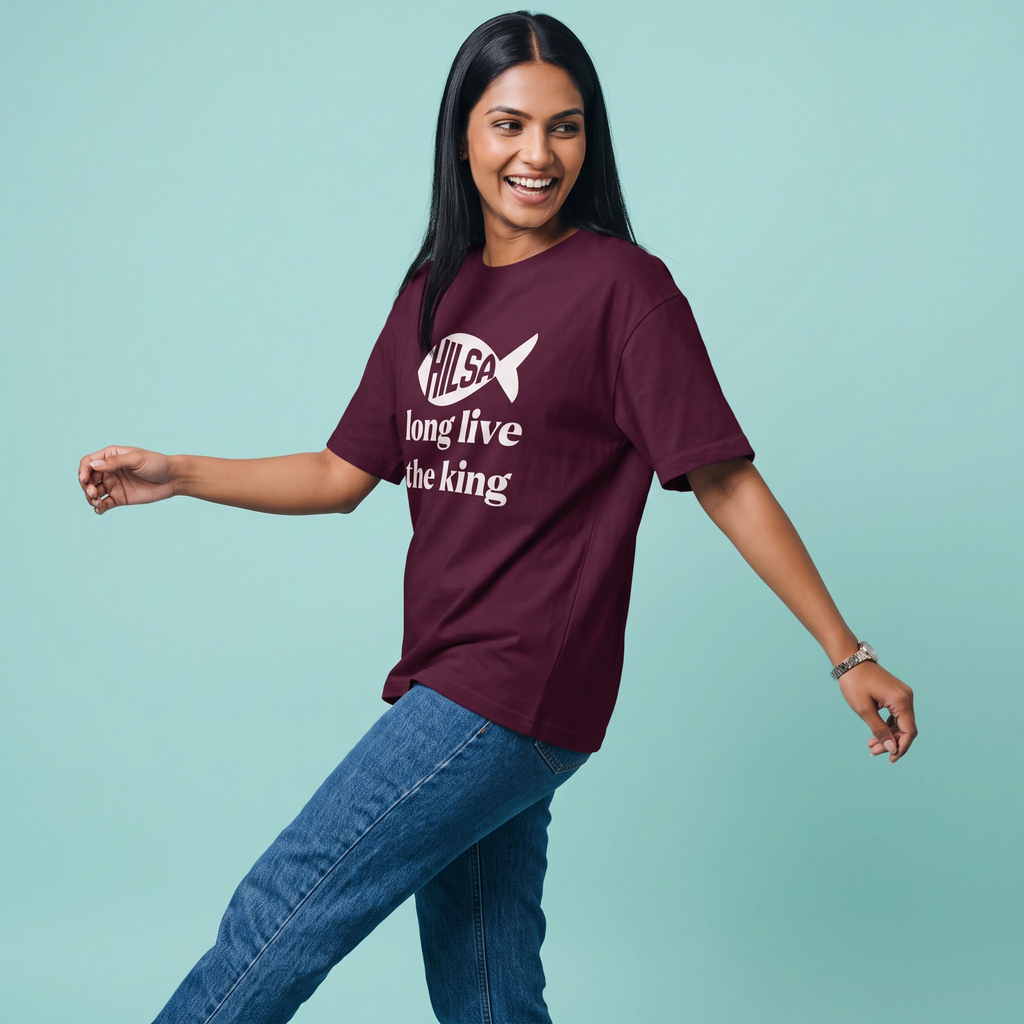 Long Live King Hilsa - Oversized Tee | Unisex Fit