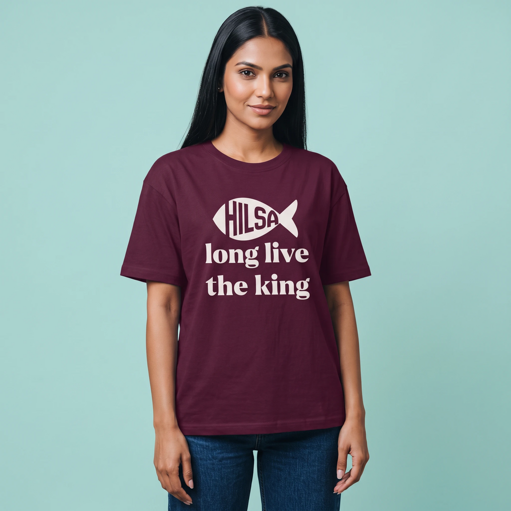 Long Live King Hilsa - Oversized Tee | Unisex Fit