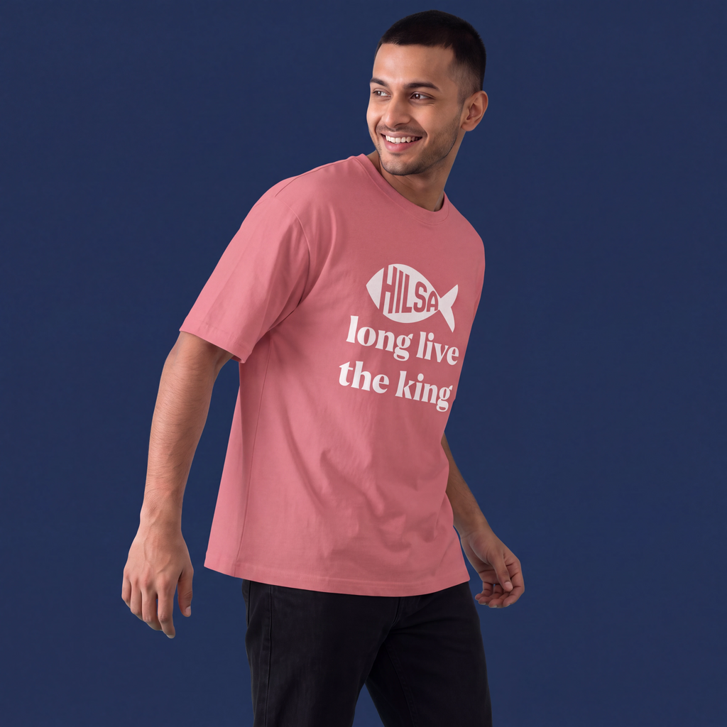 Long Live King Hilsa - Oversized Tee | Unisex Fit