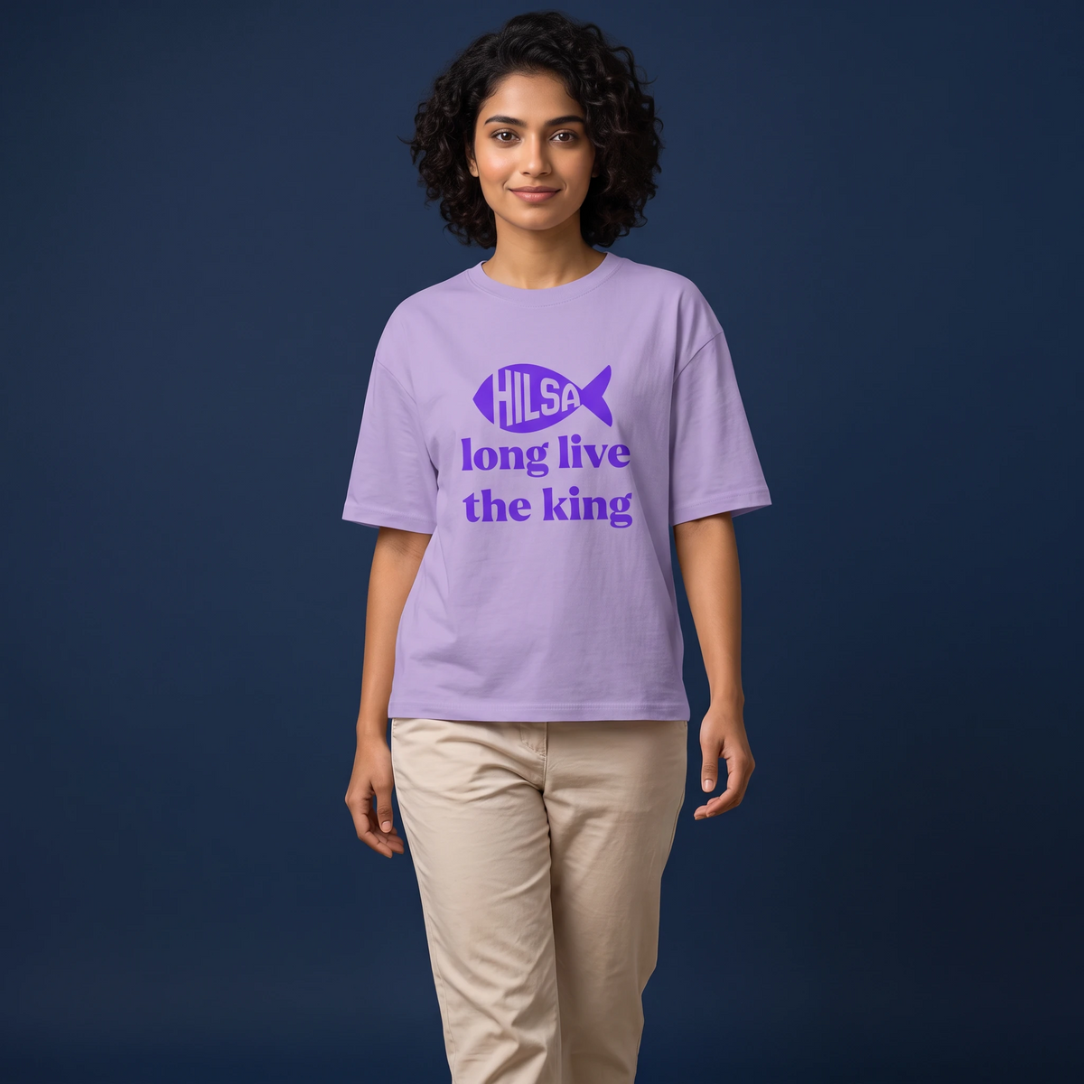 Long Live King Hilsa - Oversized Tee | Unisex Fit