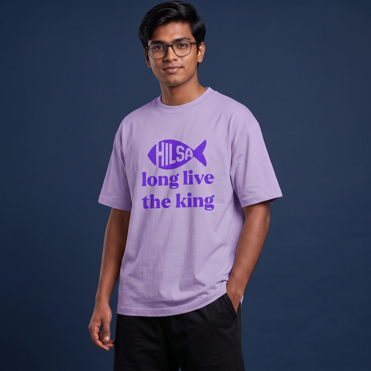Long Live King Hilsa - Oversized Tee | Unisex Fit