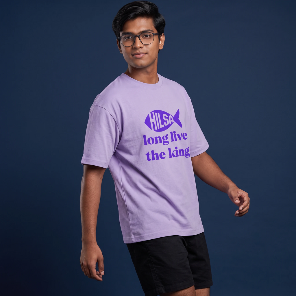 Long Live King Hilsa - Oversized Tee | Unisex Fit