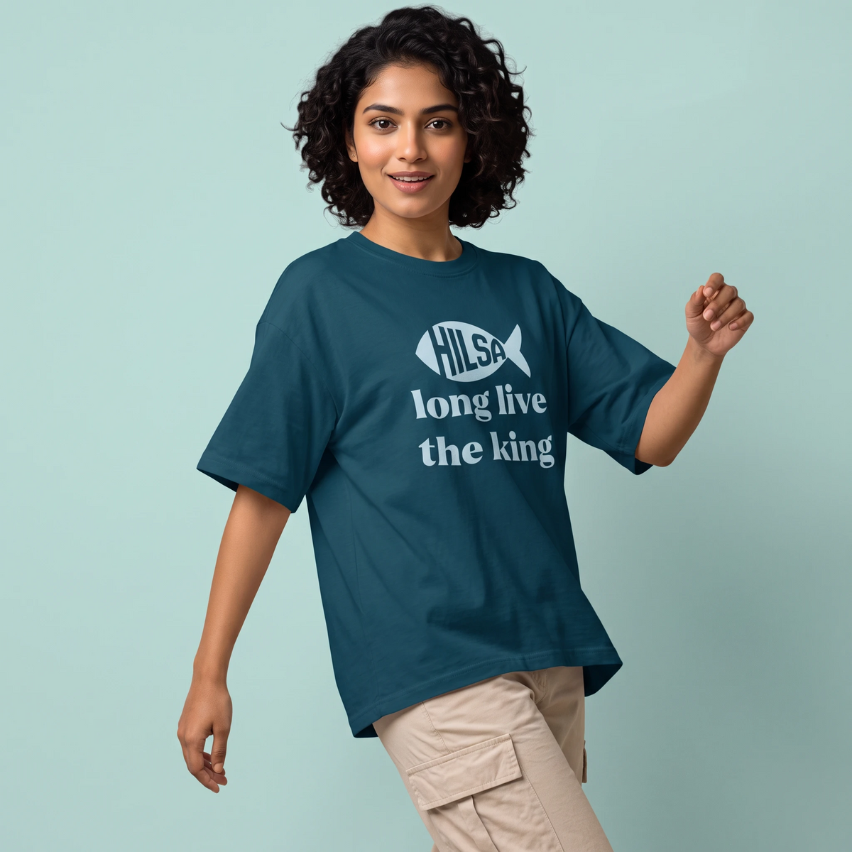 Long Live King Hilsa - Oversized Tee | Unisex Fit