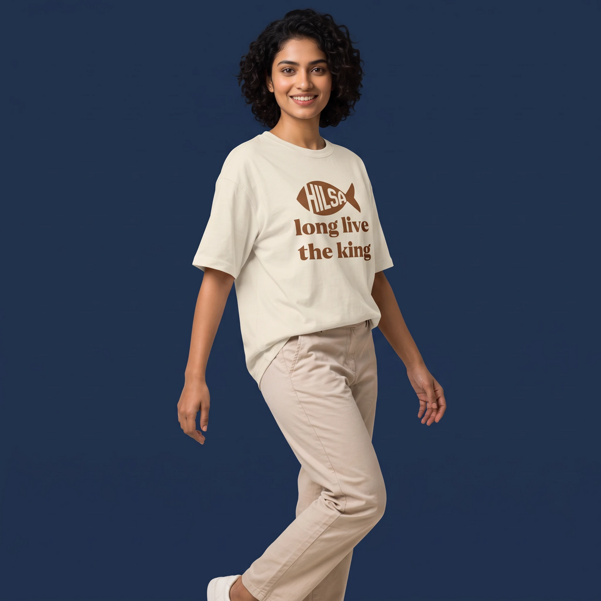 Long Live King Hilsa - Oversized Tee | Unisex Fit