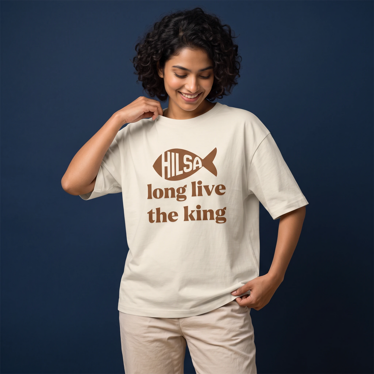 Long Live King Hilsa - Oversized Tee | Unisex Fit