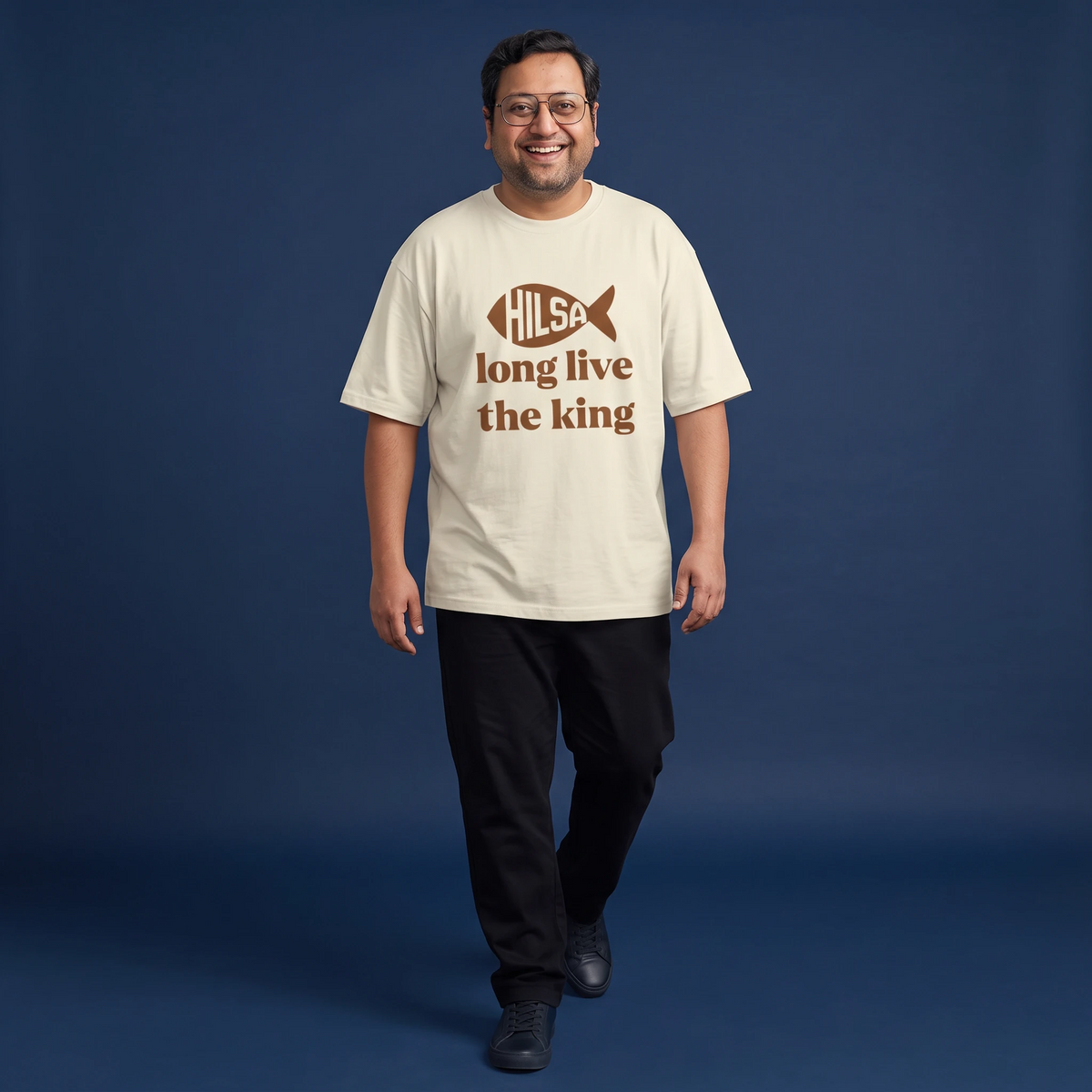 Long Live King Hilsa - Oversized Tee | Unisex Fit