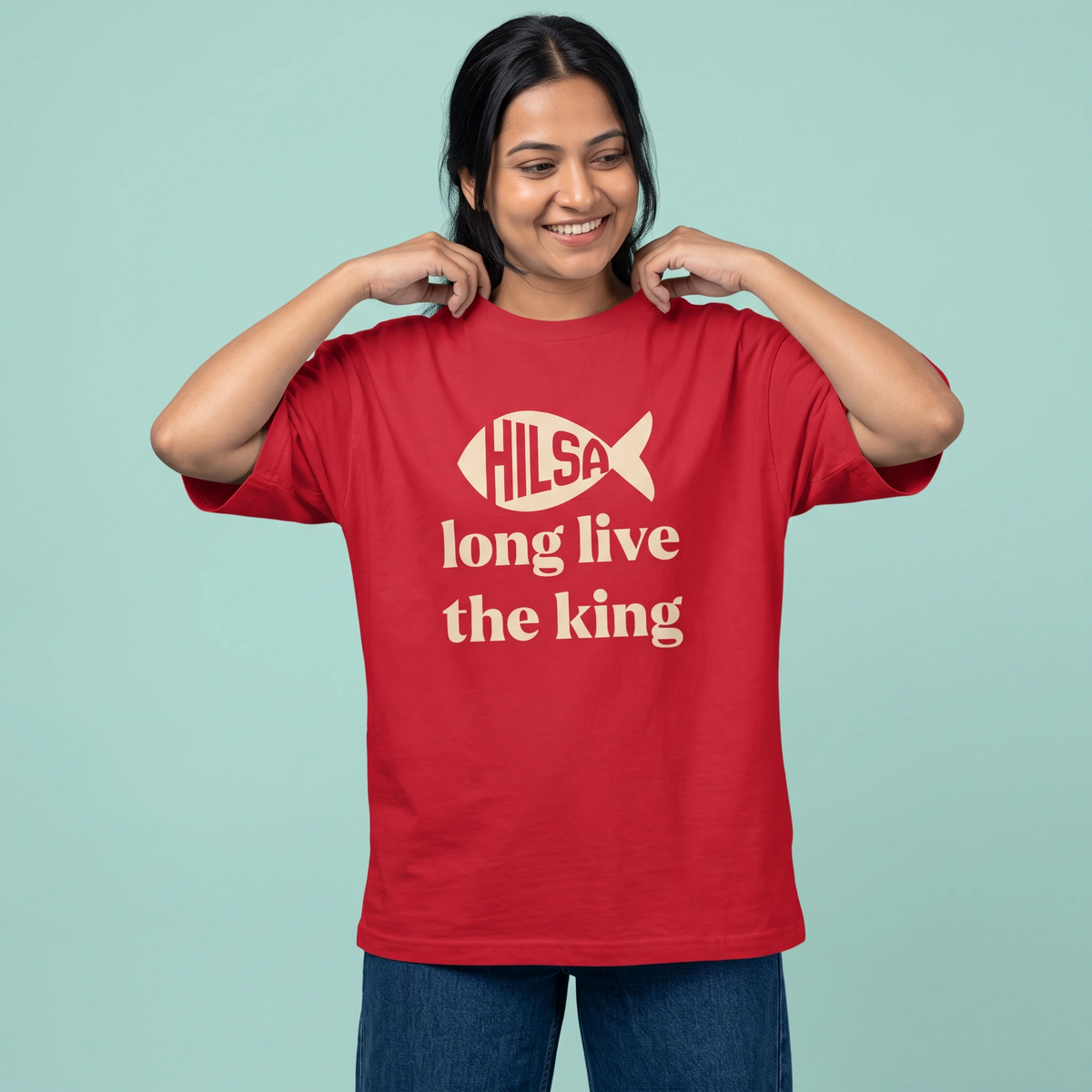 Long Live King Hilsa - Oversized Tee | Unisex Fit