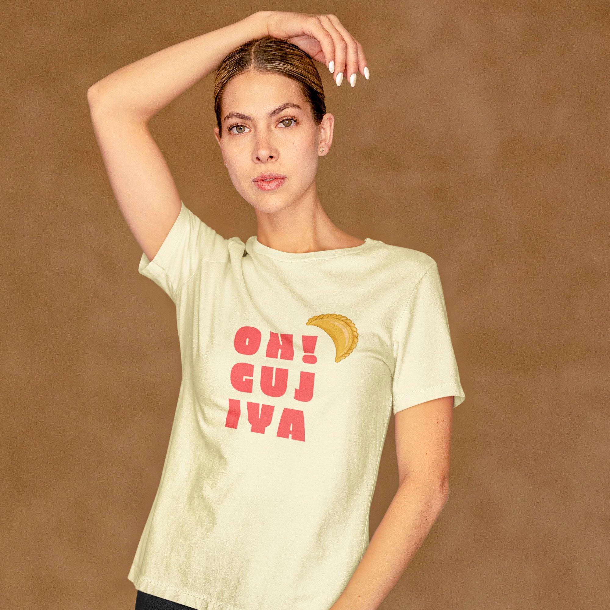 Oh! Gujiya - Round Neck Tee | Unisex Fit