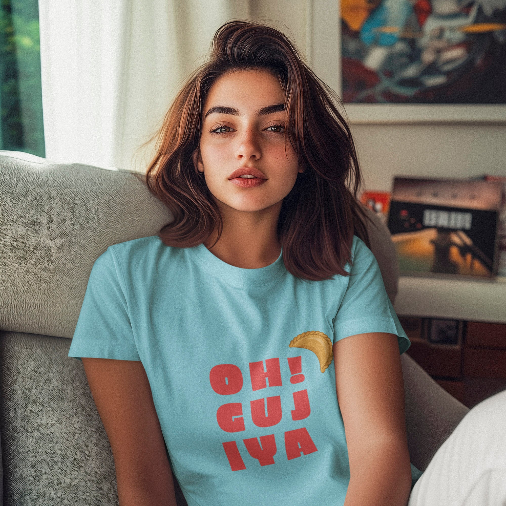 Oh! Gujiya - Round Neck Tee | Unisex Fit