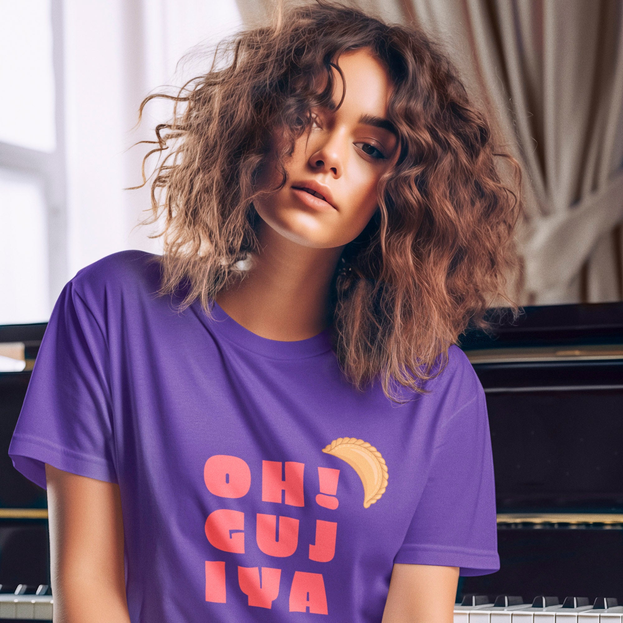 Oh! Gujiya - Round Neck Tee | Unisex Fit