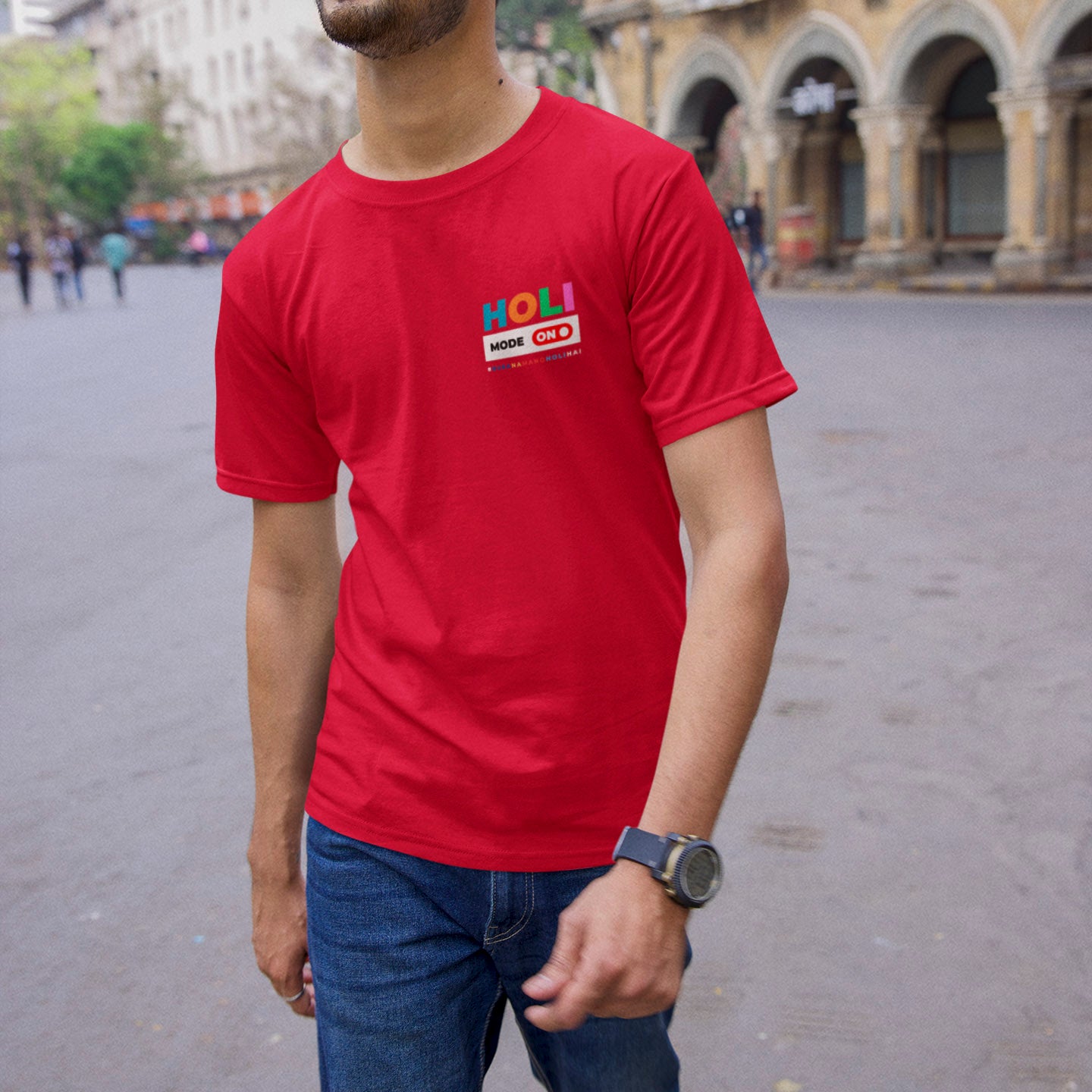 Holi Mode - Round Neck Tee | Unisex Fit