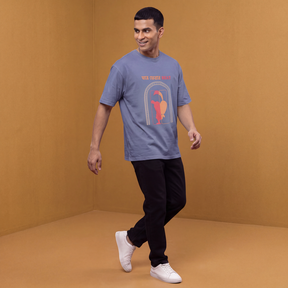Homecoming - Oversized Tee | Unisex Fit - Steel Grey - XS
