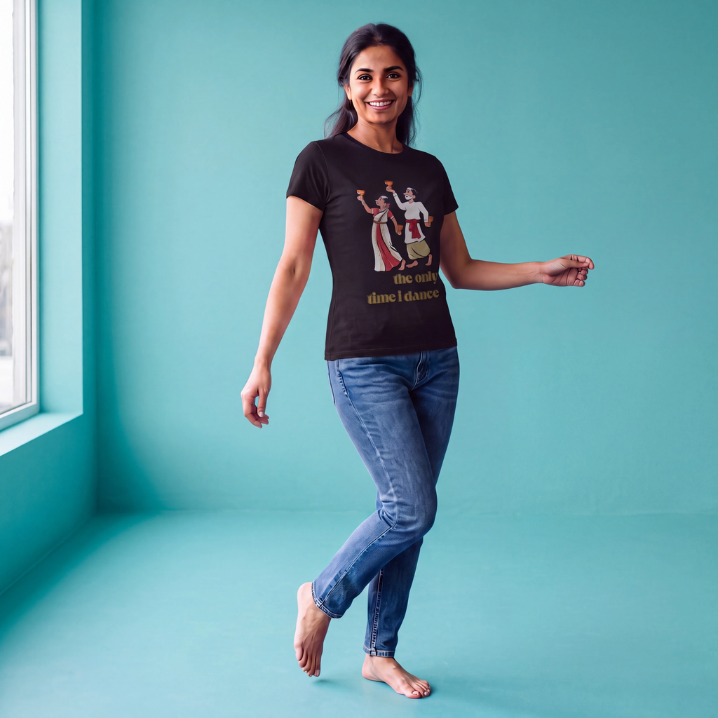 Dhunuchi Naach - Round Neck Tee | Unisex Fit