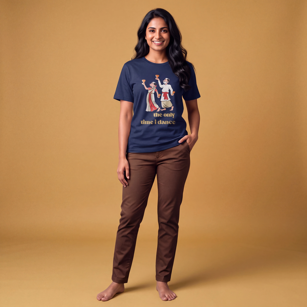 Dhunuchi Naach - Round Neck Tee | Unisex Fit