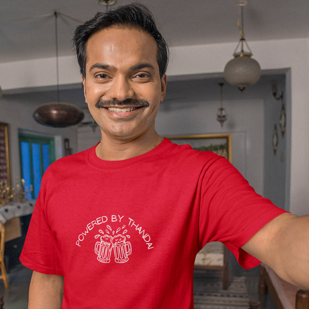 Powered By Thandai - Round Neck Tee | Unisex Fit