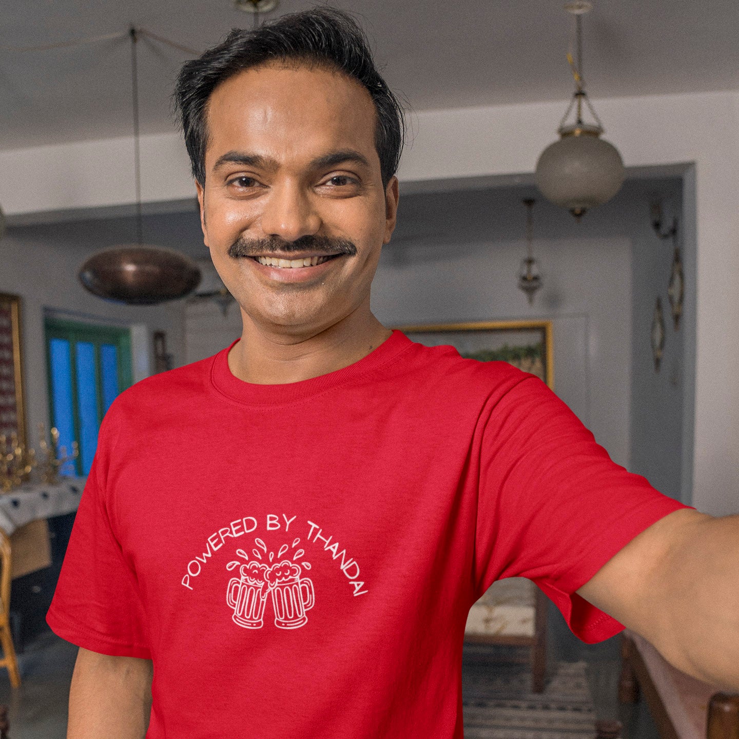 Powered By Thandai - Round Neck Tee | Unisex Fit