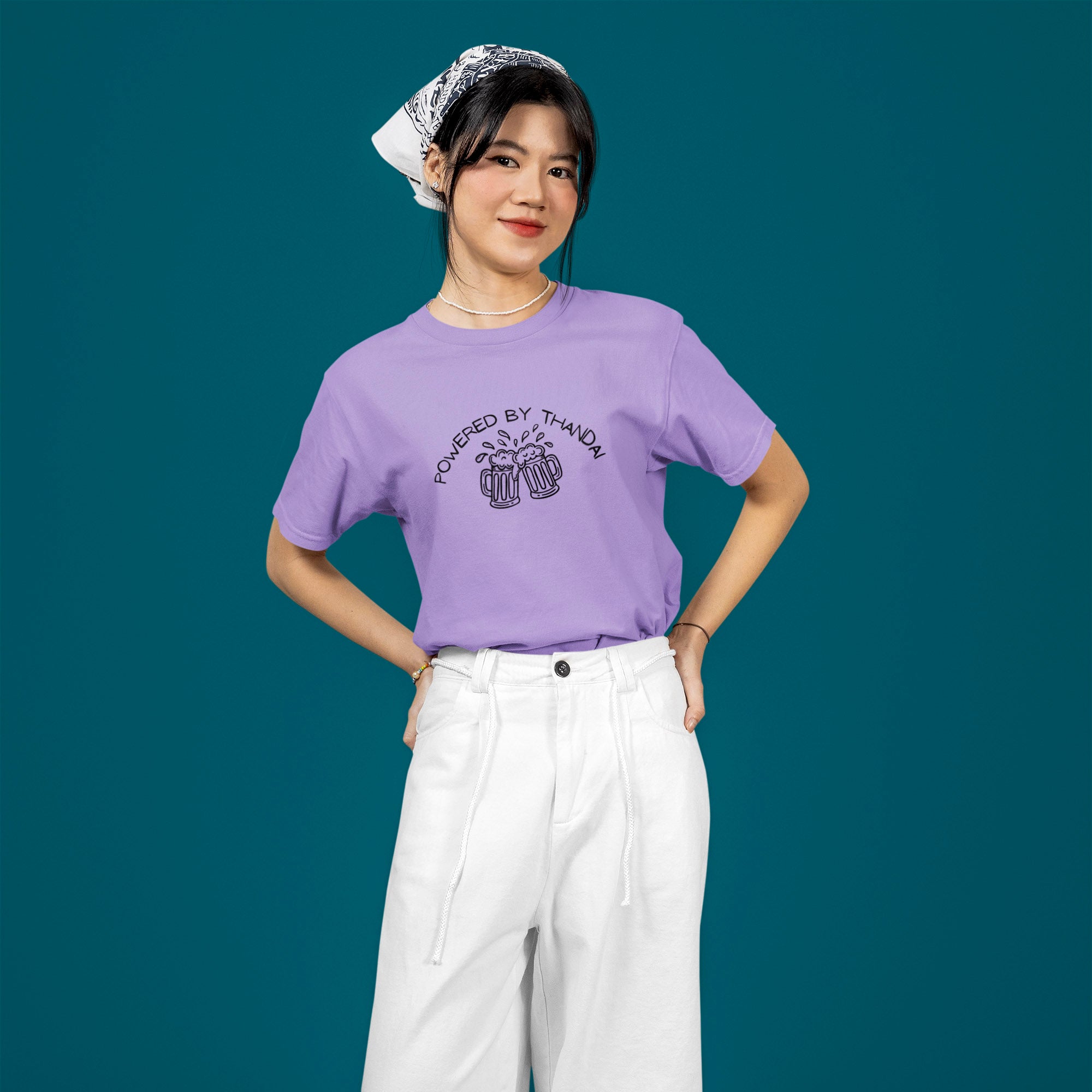 Powered By Thandai - Round Neck Tee | Unisex Fit